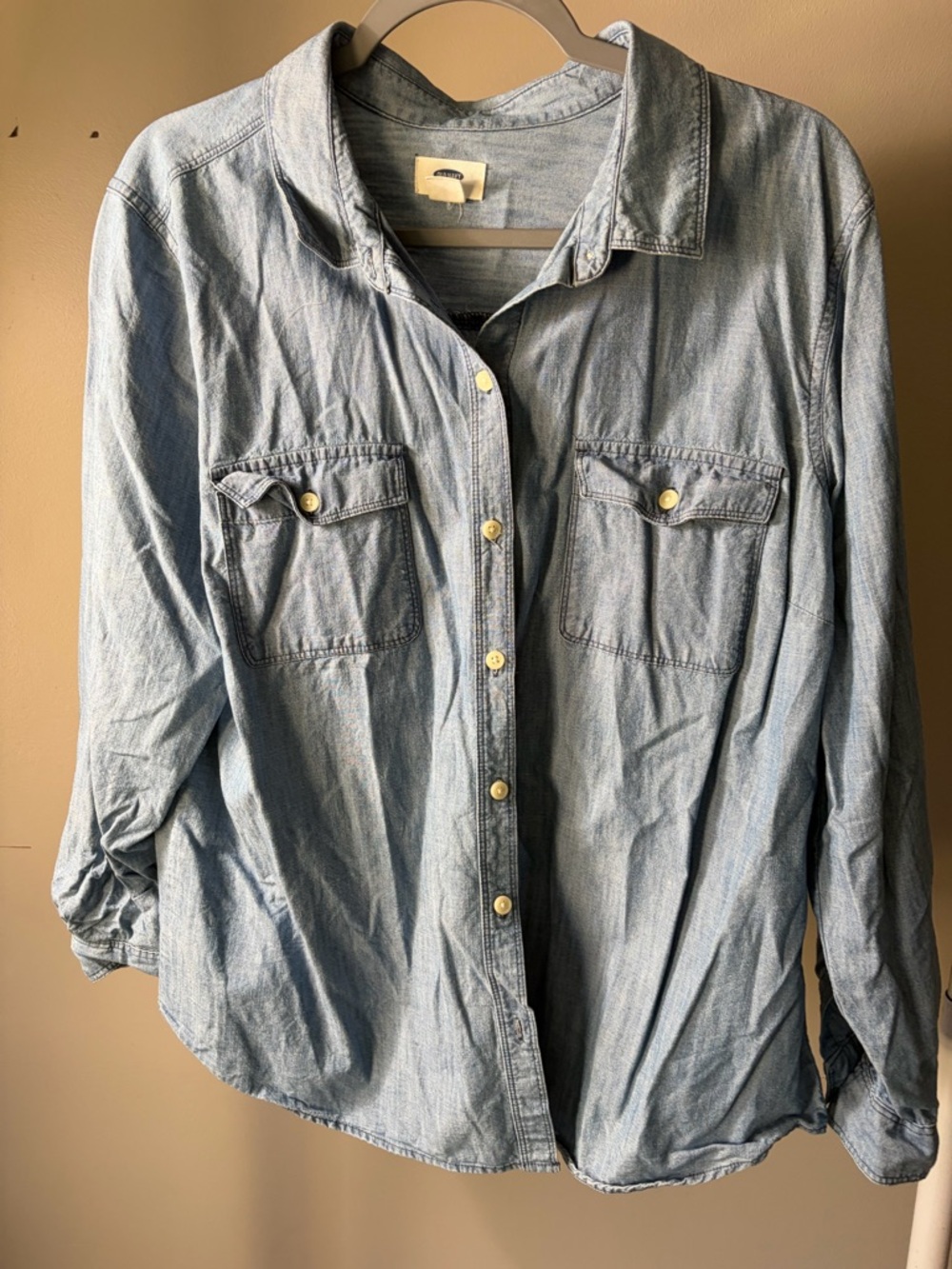 Old Navy Light Blue Chambray Shirt